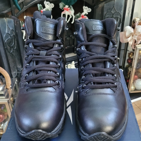 Reebok Rapid Response RB864 Safety Toe 6” Leather Stealth Boot w